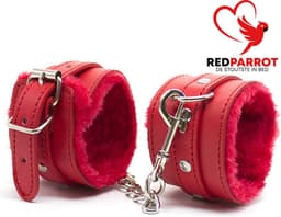 Premium lederen handboeien - BDSM Bondage - Gespsluiting - Ketting tussenstuk - Zeer goede kwaliteit - One size — thumbnail 2