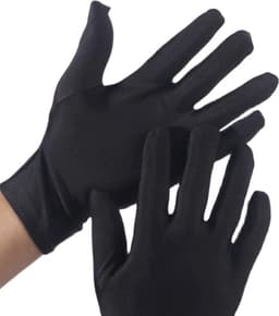 Beschermende Handschoenen Zwart - Handschoenen - Eczeemhandschoen – Black Gloves - Jewelry Handschoen - Werk Handschoen - Beauty salon handschoenen - Veiligheid Handschoen Lichtgewicht Unisex Zacht MAAT L / 2 Paar ----- XXO® — thumbnail 5