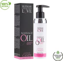 Natuurlijke Massage Olie En Glijmiddel Cotton Candy - 100 ML - Sensual Massage Olie - Etherische Olie - Massage Olie Erotisch — thumbnail 1