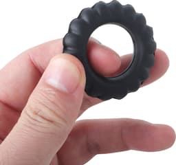 Banoch | Cockring set van zwart siliconen | 4 delig | penisring — thumbnail 15