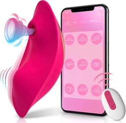 Clitoris stimulator - Luchtdruk en Vibratie - Vibrator met afstandsbediening - Makkelijke app - Slip Vibrator — thumbnail 1