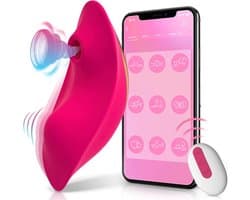 Clitoris stimulator - Luchtdruk en Vibratie - Vibrator met afstandsbediening - Makkelijke app - Slip Vibrator