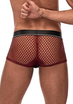 Male Power Cock Pit - Mini Cockring Short burgundy S — thumbnail 5