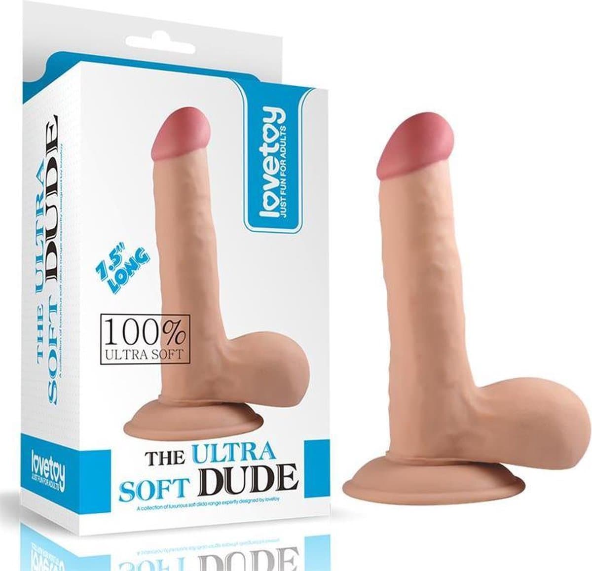 Lovetoy - The Ultra Soft Dude - Realistische Dildo - 19 x 4 cm — afbeelding 1