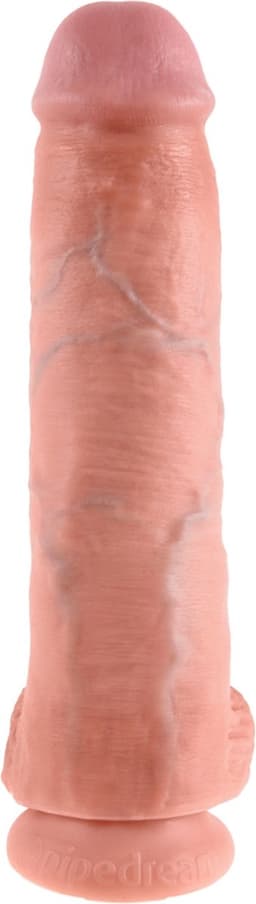 Pipedream King Cock Realistische Dildo met Ballen en Zuignap - beige - 28 cm — thumbnail 7