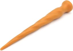Gold Play - Extra Lange Anaal Dildo - Zachte Siliconen - Twist - Maat S — thumbnail 1