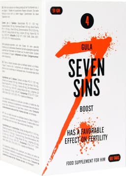 Seven Sins - Boost - Zaadproductie - 60 tabletten — thumbnail 3