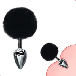 Daily Joy Buttplug – Konijnenstaart – Rollenspel – Anale staart – Zwart — thumbnail 1