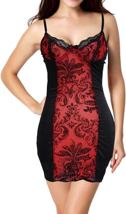Lace Up Back Hot Dress - Mooi design - Hoogwaardige kwaliteit - Sexy kanten jurkje - Jarretels Lingerie erotisch jurk - Lingerie body sexy - Uitdagend voor mannen en vrouwen - Erotische kleding - Sexy string erotisch - Sexy lingerie setje — thumbnail 2