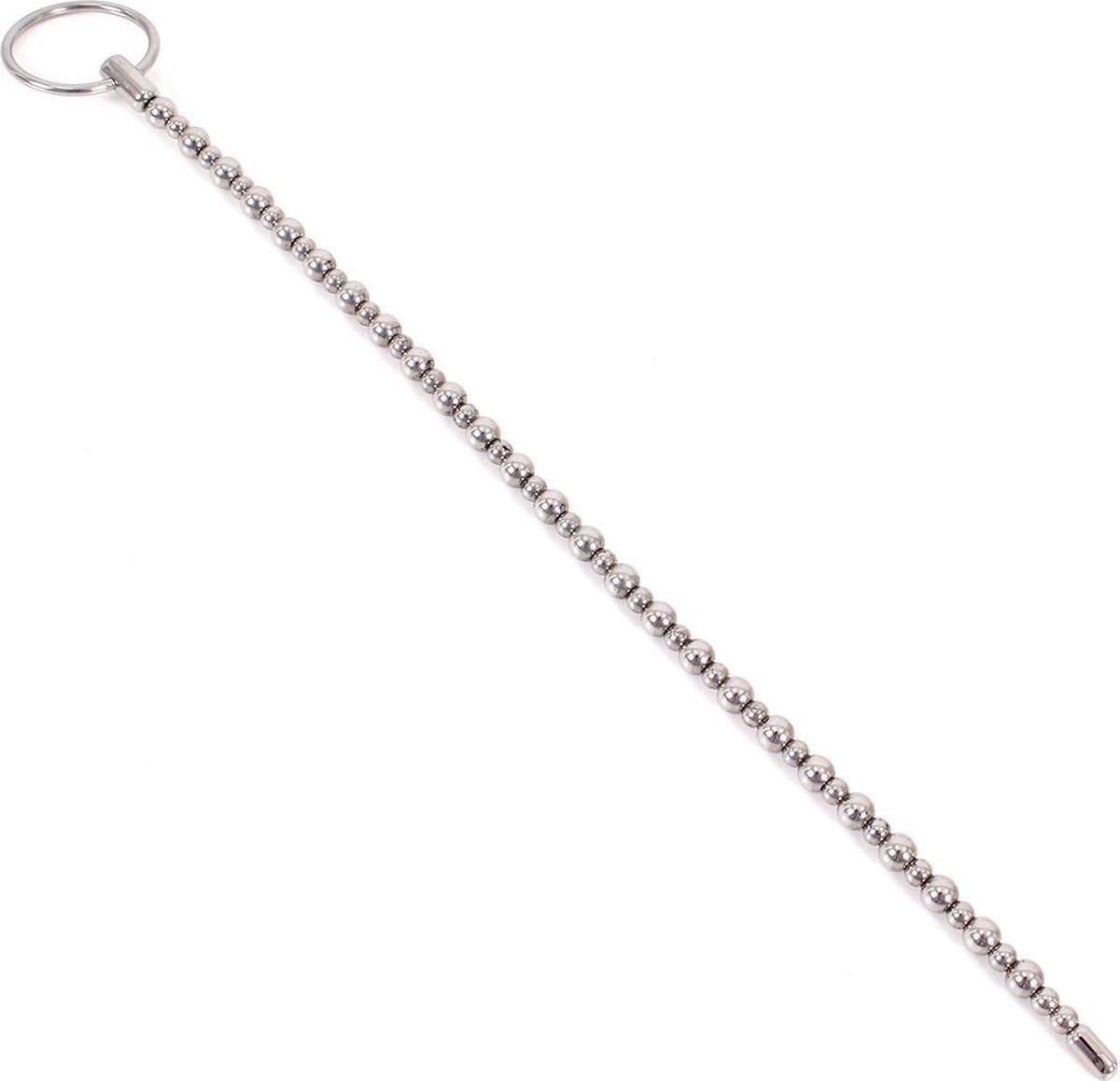 Kiotos - Buigbare Plasbuis Plug - Urethral Sound - Met Balletjes 6 mm — afbeelding 1