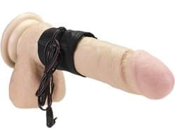 Rimba Electro Sex - Leren Penisband Met Elastiek bi-polair