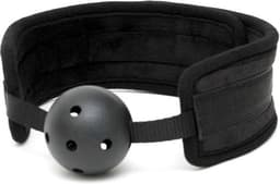 Rimba - Comfortabele ball gag - Zwart - Verstelbaar — thumbnail 2