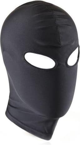 Kiotos - Zwarte BDSM Hood - Spandex Met Oogopeningen — thumbnail 2