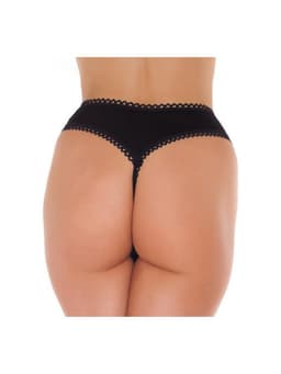 Amorable - Sexy Slipje Met Open Kruis - Zwart - One Size — thumbnail 3