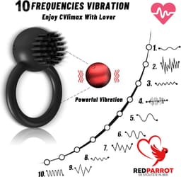 Vibrerende penisring - Clitoris vibrator - Koppels - One size — thumbnail 2