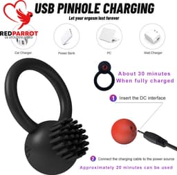 Vibrerende penisring - Clitoris vibrator - Koppels - One size — thumbnail 3