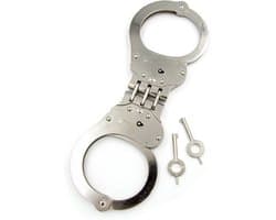 Mister B Cuff - Hinged Scharnierende Politiehandboeien - zilver