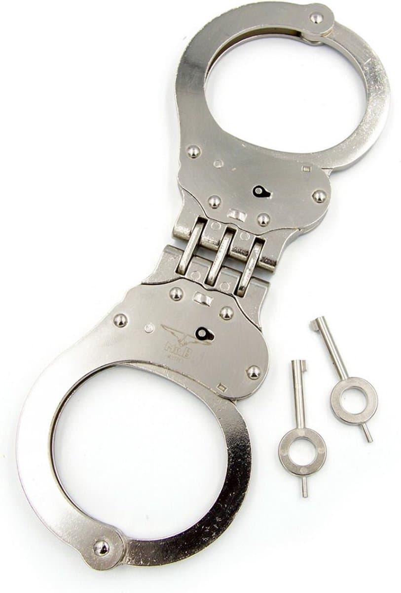 Mister B Cuff - Hinged Scharnierende Politiehandboeien - zilver — afbeelding 1