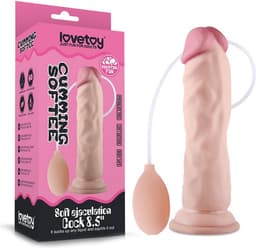 Lovetoy - Zachte Spuitende Dildo - Met Squirt Functie - 21 cm - Lichte Huidskleur — thumbnail 1