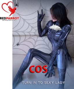 Spider Woman Bodysuit - Erotische jumpsuit - Cosplay - Anime — thumbnail 3