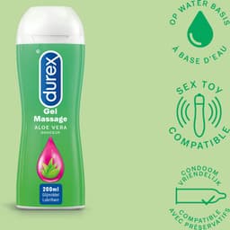 Durex - 300ml Glijmiddel - Play Sensitive 1x100ml - Play Massage 2/1 Aloe 1x200ml - Voordeelverpakking — thumbnail 3