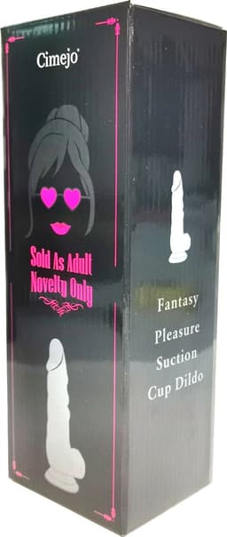 Dildo Fantasy Pleasure 'being fetish', Dildo met zuignap - Siliconen - zwart, 21 cm lang. — thumbnail 5