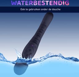 Lena 2-in-1 Vibrator - Clitoris & G-spot Stimulator - Vibrators voor Vrouwen – Magic Wand – Dildo – Seks Toys voor Vrouwen en Koppels - Waterdicht & Stil – Seksspeeltjes – Zwart — thumbnail 8