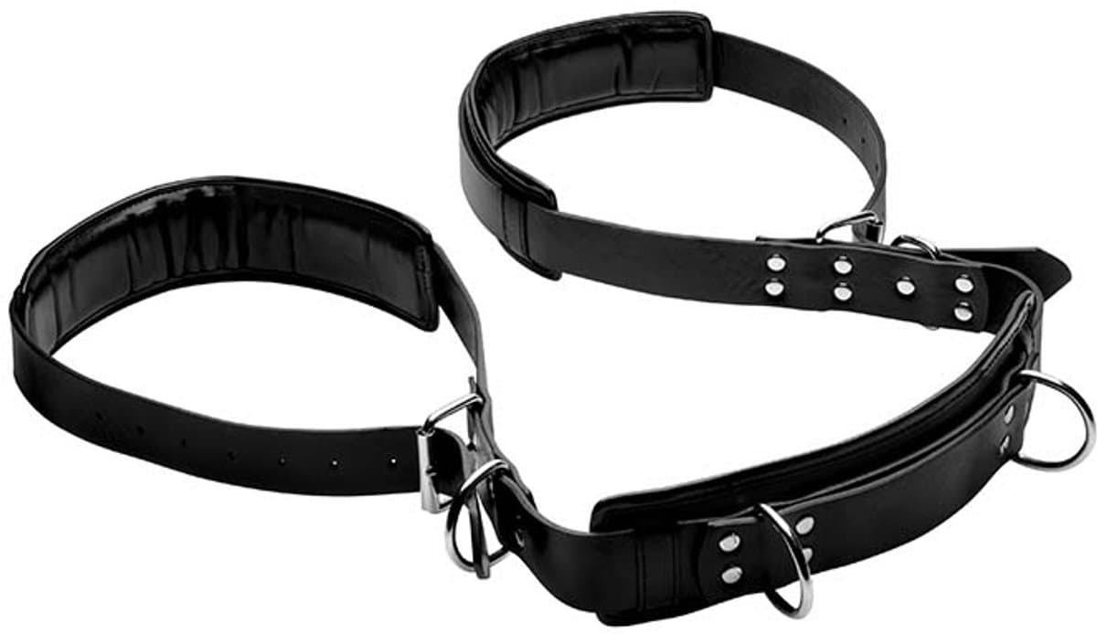 Dijbeen Sling met Nekkussen - zwart — afbeelding 1