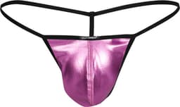 Cut4Men - G-string - Metallic Leatherette - Roze XL — thumbnail 4