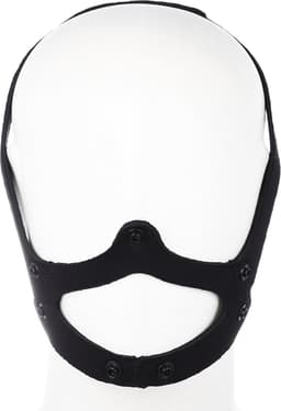 Kiotos - Neopreen Puppy Dog Gag/Mondmasker - Rood — thumbnail 2