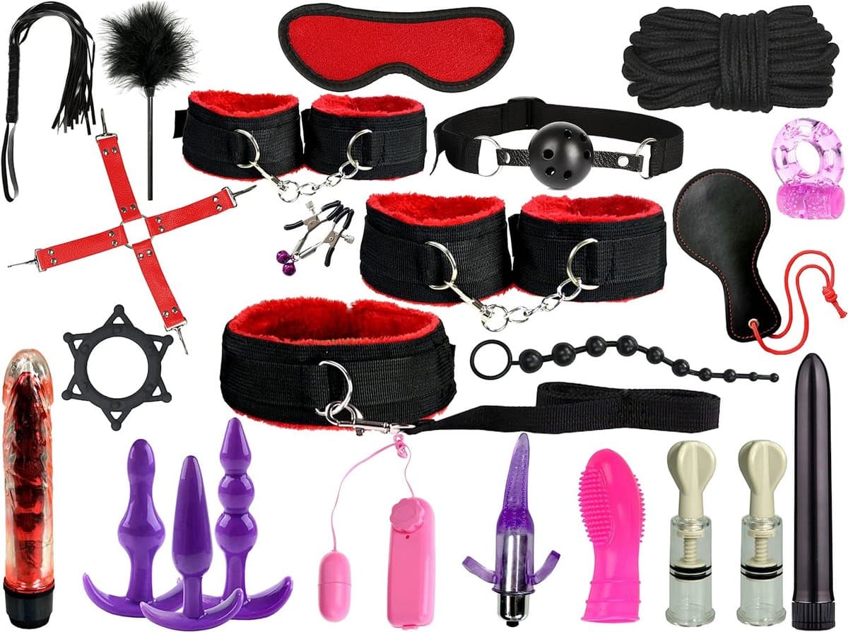 Sex Toys voor Koppels BDSM Bondage Set - Bondage-set bed boeien, seksspeelgoed voor paren, extreem stabiele BDSM bondageset — afbeelding 1
