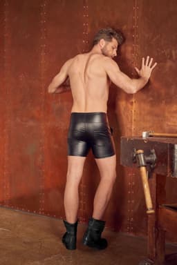 Ruig Wetlook Broekje met Hoge Taille — thumbnail 2