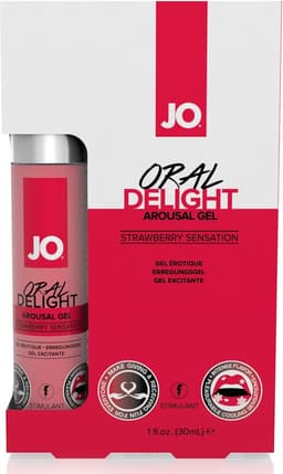 System JO - Oral Delight Stimulerende Clitoris Gel Aardbei - 30 ml — thumbnail 1