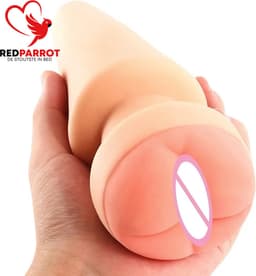 Mega buttplug met kunstvagina | XXL | Kont plug inclusief masturbator | 2 in 1 | Grote plug | Hoge kwaliteit — thumbnail 2