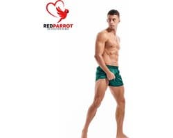 Satijnen boxershort heren - Lingerie - Groen - Wijd - Sexy - S en M
