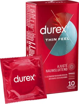 Durex - Condooms Feeling Thin Feel - Nauwsluitend & Extra dun - 10 stuks — thumbnail 1