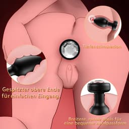 Lzwintrading - Buttplug Vibrator met Afstandsbediening - Vibrators voor Vrouwen & Mannen - Prostaat Stimulator - 3-Delige Siliconen Set - Butt Plug met 10 Vibratie Standen - Sex Toys voor Koppels - Anale Speeltjes - Vibrerende Buttplug - Anaal Dildo — thumbnail 4