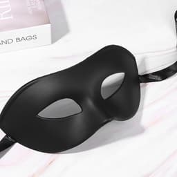 Venetiaans masker mannen - retro zwart half gezicht - cosplay en carnaval - perfecte aanvulling voor je kostuum - ShopVlot — thumbnail 5