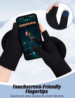 Vingerloze Handschoenen met Kap - Warm Gebreid - Thermisch en Touchscreen - Ideaal voor Sport en Autorijden - ShopVlot — thumbnail 4