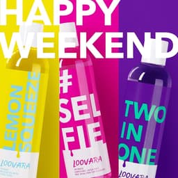 Loovara glijmiddel massageolie 3 x 250 ml voordeelverpakking - HAPPY WEEKEND - Voedende massageolie glijmiddelset, veilig te gebruiken met condooms, ideaal voor voorspel — thumbnail 2