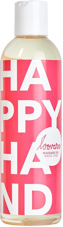 Loovara Massageolie Huile d'Amour 250 ml - HAPPY HAND - Vegan, dermatologisch getest, ideaal voor voorspel en massages voor koppels, compatibel met seksspeeltjes — thumbnail 1