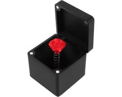 Kunstbloem - Nepbloem Decoratieve bloem - Romantisch cadeau - Uniek en gedenkwaardig - 5 x 5 x 5 cm - Rood