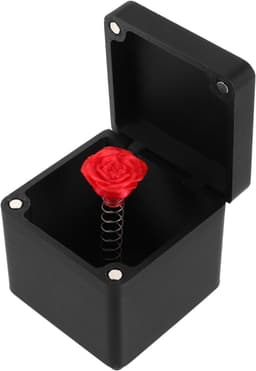 Kunstbloem - Nepbloem Decoratieve bloem - Romantisch cadeau - Uniek en gedenkwaardig - 5 x 5 x 5 cm - Rood — thumbnail 1