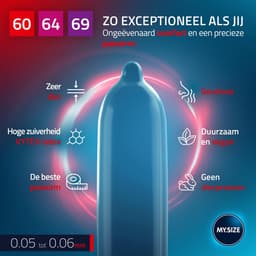 MY.SIZE PRO condoom maat 5,6,7-60,64,69 mm, 3x3 condooms - perfecte pasvorm en een geschikte maat voor iedereen — thumbnail 3