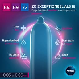 MY.SIZE PRO condoom maat 6,7,8-64,69,72 mm, XL & XXL, 3x3 condooms - perfecte pasvorm en een geschikte maat voor iedereen — thumbnail 3