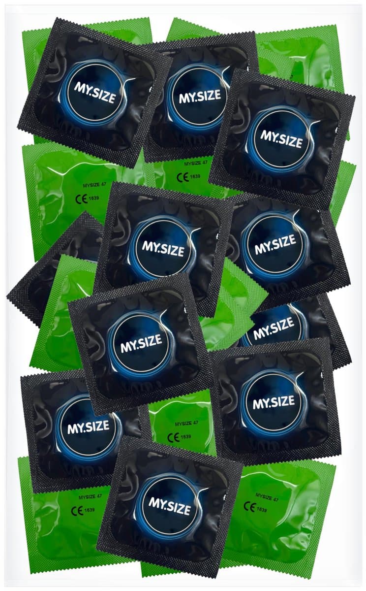 MY.SIZE 47mm condooms, 50 stuks in zakje, voor mannen, nauwe pasvorm — afbeelding 1