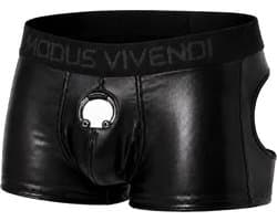 MODUS VIVENDI Prince Albert Bottomless Boxer Black - MAAT XL - Erotisch Heren Ondergoed - Boxershort voor Man - Sexy mannen Boxershort