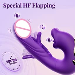 Vibrator voor vrouwen - Tweede generatieVibrators - Clitoris- en G-spotstimulator - 3-in-1 vibrator - Zuig- en drukfunctie - Inbrengbare dildo — thumbnail 5