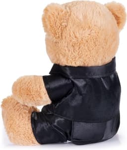 Bruidspaar Knuffels - Teddyberen Set - Cadeau Huwelijk - Elegante Pakken - 25 cm Hoog - Bruin en Zwart — thumbnail 2
