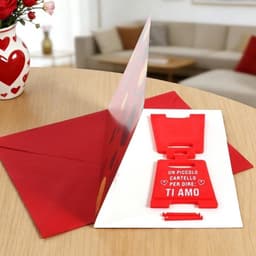 Cadeau Set - Romantisch Gebaar - Valentijnsdag Vieren - Mini Bordje + Kaart - 26 x 17 cm — thumbnail 2